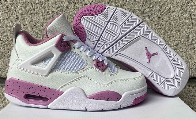 Women Air Jordan 4 Cement Pink Oreo